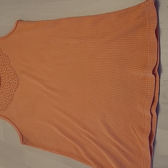 Mod o Doc Sherbert Beaded Neckline Ribbed Tank Top - Picture 7 of 10